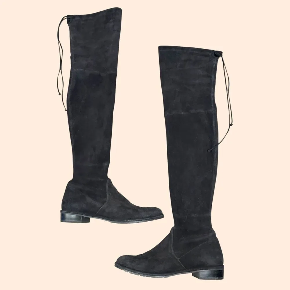 Stuart Weitzman Lowland Suede Over Knee Boots